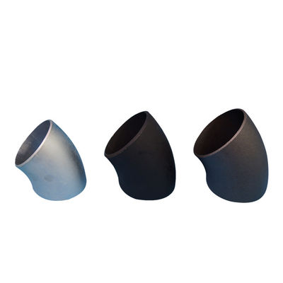 2D Kurzschluss-Radius-Stahlrohrbogen-gelber schwarzer 90 Grad-langer Radius-Ellbogen 3D 5D