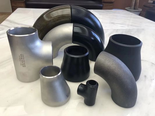 Kohlenstoffstahl-Kolben 45D 90D 180D schweißte Fitting ASME B16.9 B16.28 A234WPB