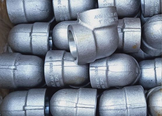 Ellbogen ASME B16.11 A105 3000 lbs Sockel, dieverlegte geschmiedete Stahlinstallation schweißen