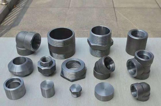 Hochdruck schmiedete passende Ellbogen-Kappen-T-Stück Nippel-formbares Eisen-Installation ASME B16.11