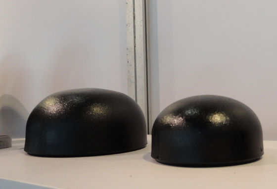 Kolben schweißte nahtlose HDG-Kohlenstoffstahl-Rohr-Kappen-Schwarz-Farbe 2mm-25mm