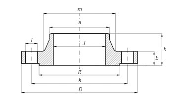 ANSI B16.5 schmiedete Stahlvorschweißflansch, PN50, ASTM A516 - Landee-Flansch