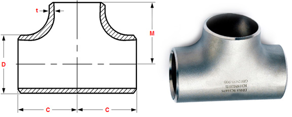 Buttweld gerades T-Stück u. Kreuz ANSI/ASME B16.9